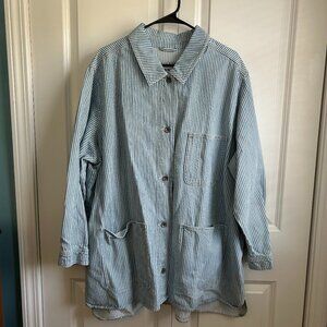 Old Navy - Railroad Striped Utility Jacket - Never Worn - Size 3X